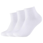 Preview: Camano Unisex Quarter Socken 3 Paar Ca-Soft ohne Gummidruck Bio-Cotton