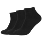 Preview: Camano Unisex Quarter Socken 3 Paar Ca-Soft ohne Gummidruck Bio-Cotton