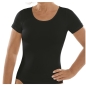 Preview: Comazo Damen halbarm Unterhemd Black Shirt kurzarm