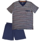 Preview: ESGE Herren kurzer Schlafanzug Fashion Pyjama kurz