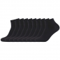 Preview: Camano Unisex Ca-Soft Quarter Socken ohne Gummidruck 9 Paar