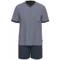 Preview: Ammann Herren kurzer Schlafanzug Fashion Pyjama kurz