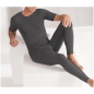 Preview: Esge Herren lange Unterhose mit Eingriff Feinripp Ringel Hose lang