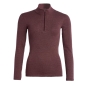 Preview: Conta Damen langarm Unterhemd Stehkragen mit Zipper Thermo Shirt 1/1 Arm