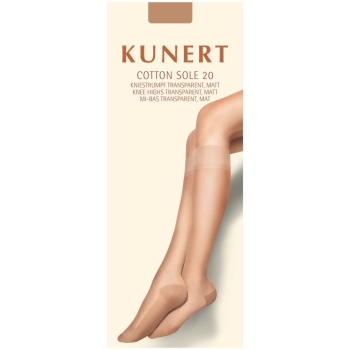 Kunert Cotton Sole 20 Kniestrumpf 3er Pack