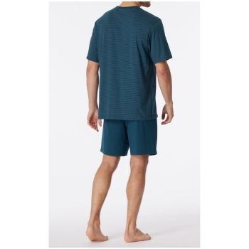 Schiesser Herren kurzer Schlafanzug Comfort Essentials