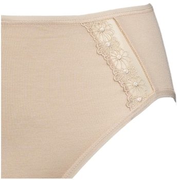 Pompadour Damen Slip Intime mit Spitze Midislip