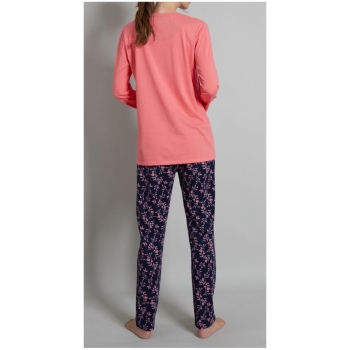 Götzburg Damen langer Schlafanzug Pure Cotton Pyjama