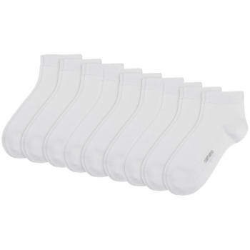 Camano Unisex Quarter Socken 9 Paar Ca-Soft ohne Gummidruck Bio-Cotton