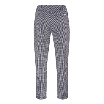 Robell Damen 7/8 Hose Bella 09 Slim fit Bengalin Karohose Sommerqualität