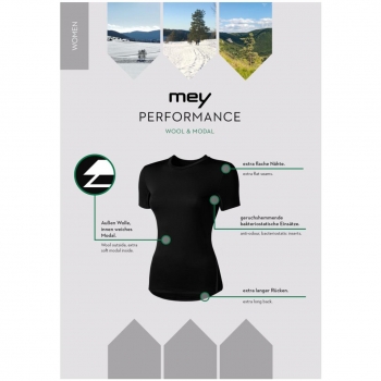 Mey Performance Damen Top 1/2 Arm