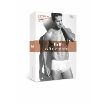 Götzburg Herren Slips Classic Doppelripp 2er Pack