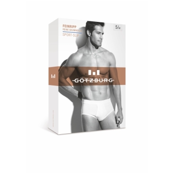 Götzburg Herren Unterhosen Classic Feinripp 3er Pack Slips