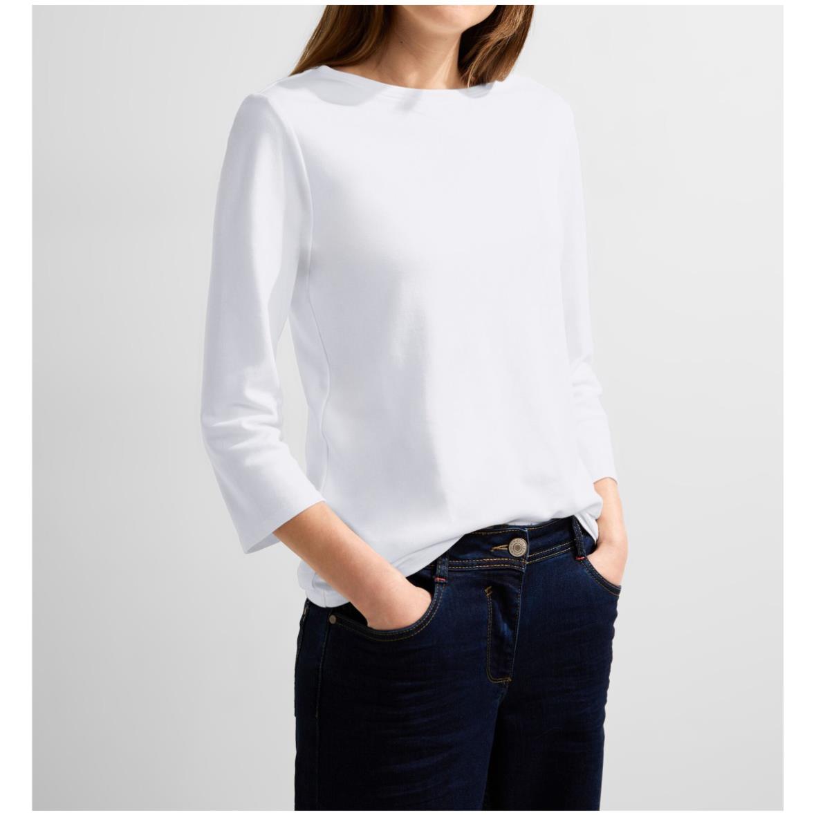 Damen Arm Basic 3/4 Siemers Shirt - Cecil Online-Shop