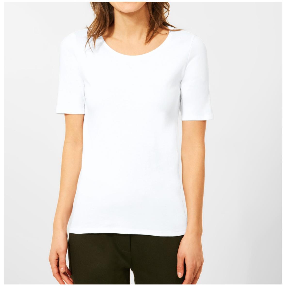 Cecil Damen T-Shirt Basic Unifarbe Online-Shop - Siemers