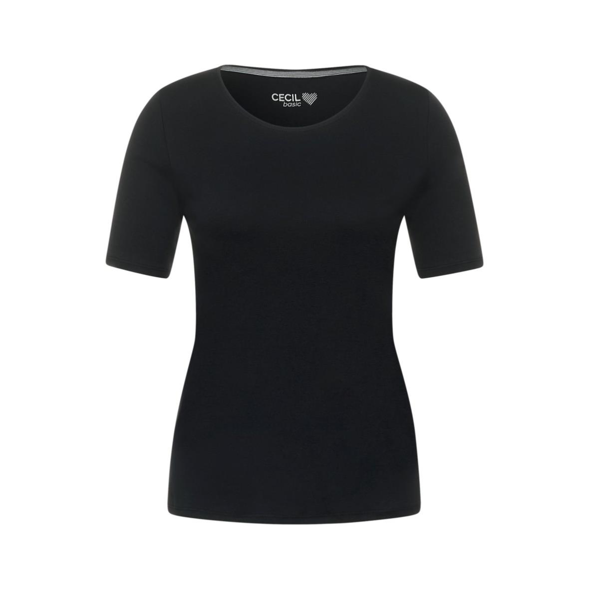 T-Shirt - Siemers Unifarbe Damen Basic Online-Shop Cecil