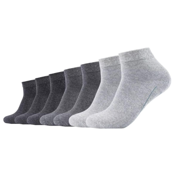 Camano Unisex Quarter Socken 7 Paar Ca-Soft ohne Gummidruck