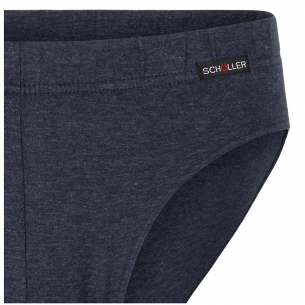 Schöller Herren Slip Basic Melange Optik