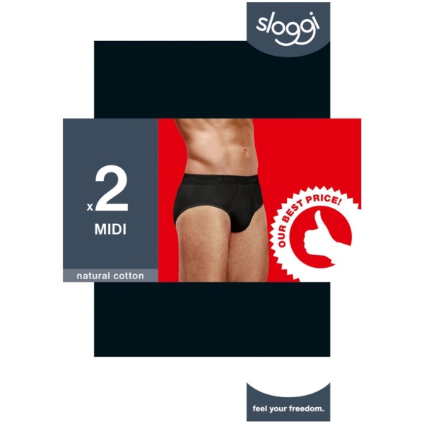 Sloggi Men 24/7 Midi 2er Pack