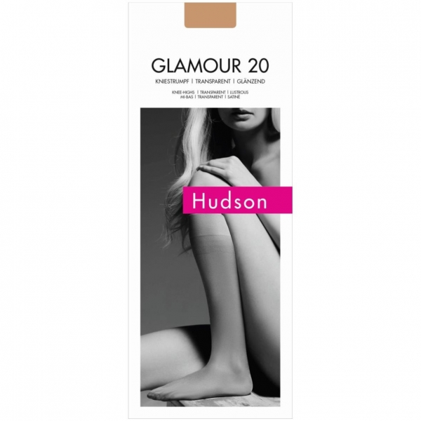 Hudson Glamour 20 Kniestrumpf glänzend