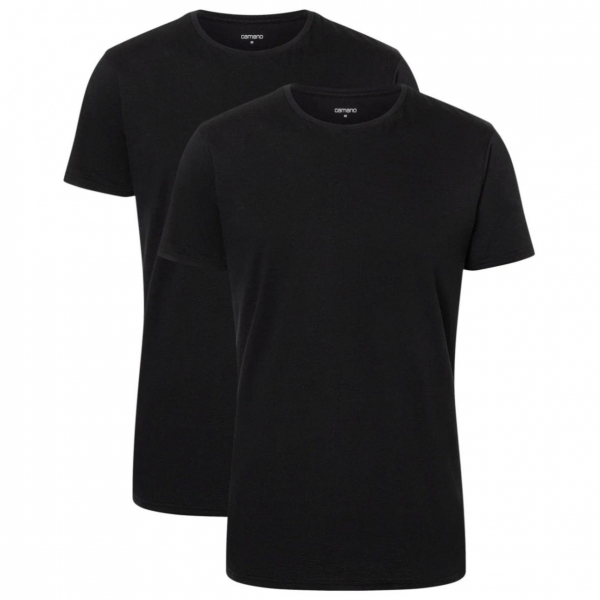 Camano Herren halbarm T-Shirts Men Comfort 2er Pack mit Rundhals