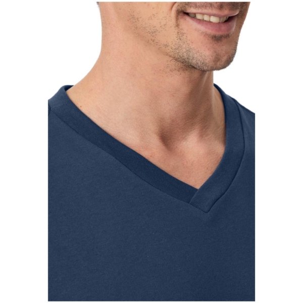 Schiesser Herren kurzarm Shirt Mix+Relax V-Ausschnitt