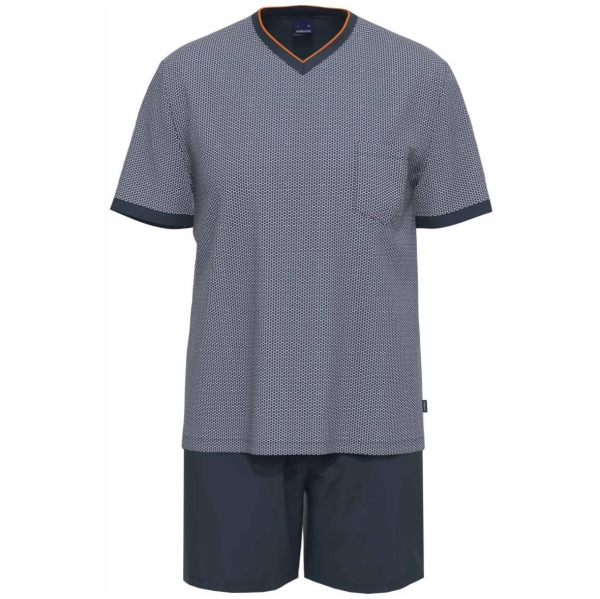 Ammann Herren kurzer Schlafanzug Fashion Pyjama kurz