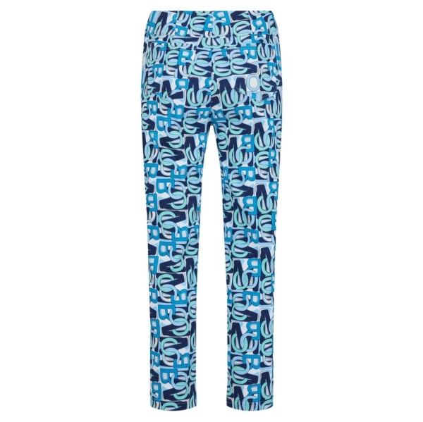 Robell Damen 7/8 Hose Bella 09 Slim fit Alloverprint Bengalin Sommerqualität