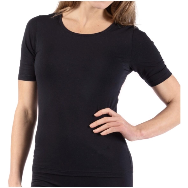 Nina von C. Damen halbarm Unterhemd Modal/Baumwolle Shirt 1/2 Arm