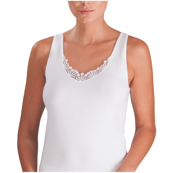 Pompadour Damen Unterhemd Basic Achselhemd