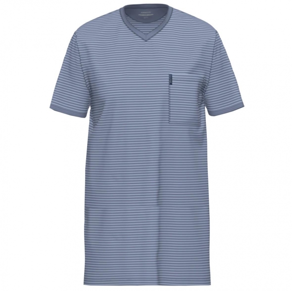 Ammann Herren kurzarm Nachthemd Nightwear 1/2 Arm