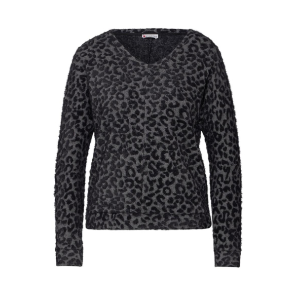 Street One Damen langarm Shirt Leo-Muster