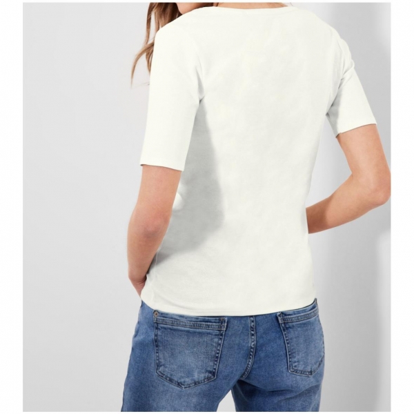 Cecil Damen T-Shirt Basic Unifarbe
