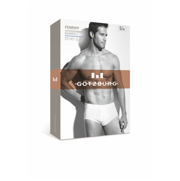 Götzburg Herren Slip Premium Feinripp 3er Pack